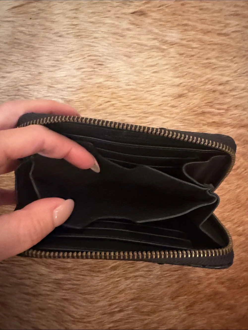 Black Python Wristlet Card & Key Holder - Picture 3 of 6